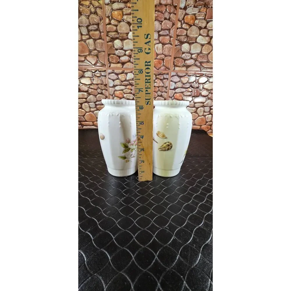 2- Aynsley Cottage Garden Flowers Butterflies Vase Fine Bone China